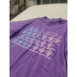 VTG 80s 90s Hanes Beefy-T Shirt Purple Made in USA Single Stitch Blank M Arizona